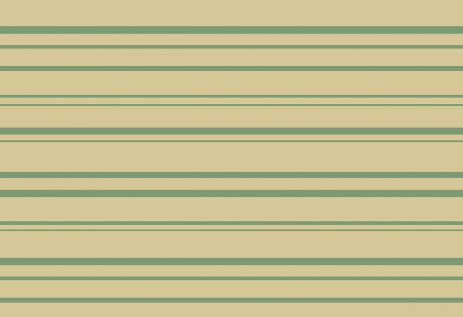 Cream And Green Stripes