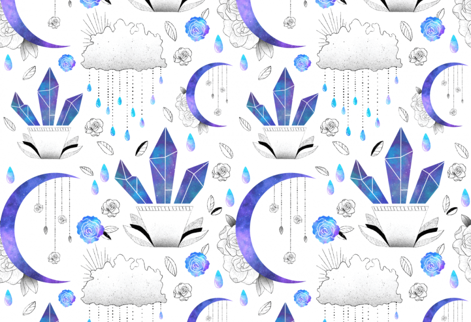Crystal Galaxy Pattern