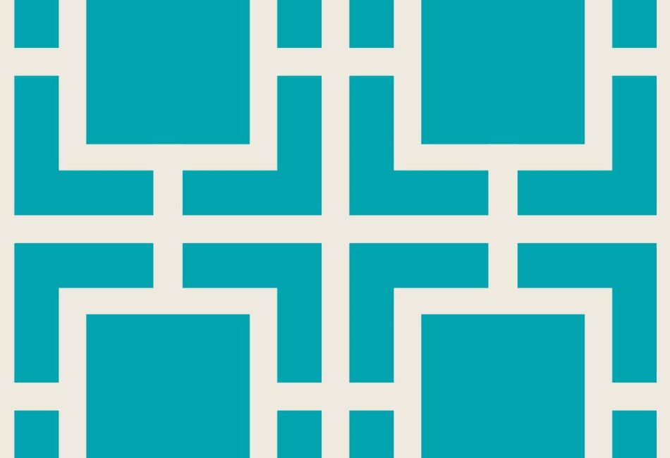 Blue Geometric Boxes