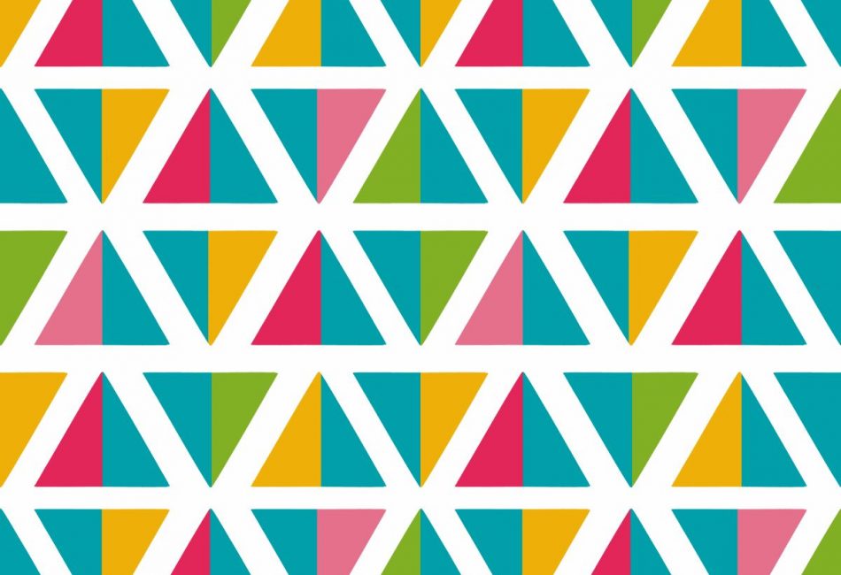 Rainbow Triangles Pattern
