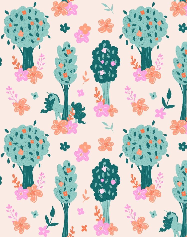 Unicorn Forest Peach Dream